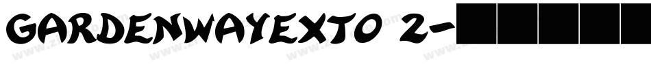GardenwayExtO 2字体转换